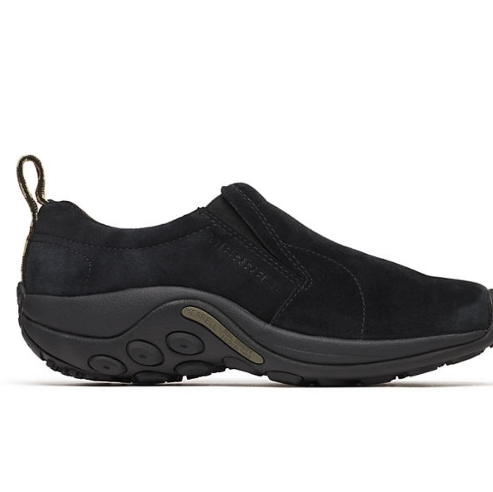 Merrell Black Suede Jungle Moc Mens 10 Wide Width Slip-On Loafers‎ Comfort Shoes